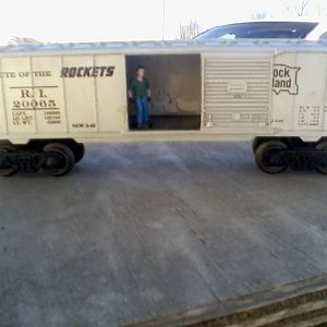 20065 Rock Island Boxcar (postwar Kusan) O gauge