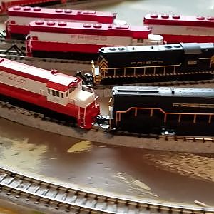 Frisco N Scale Locomotive Roster as of 1/1/2017 - YouTube